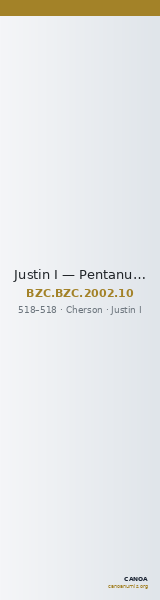 Justin I — Pentanummium (Cherson, 518) — CANOA