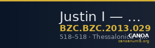 Justin I — Solidus (Thessalonike, 518) — CANOA