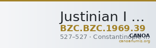 Justinian I — Solidus (Constantinople, 527) — CANOA
