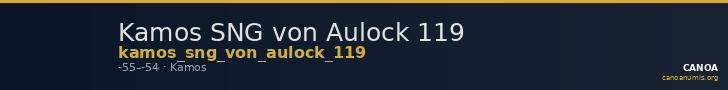 Kamos SNG von Aulock 119 — CANOA
