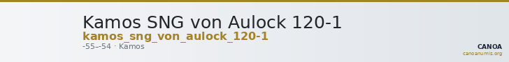 Kamos SNG von Aulock 120-1 — CANOA