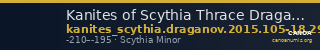 Kanites of Scythia Thrace Draganov 2015 105-18; 297-303 — CANOA