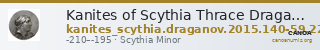 Kanites of Scythia Thrace Draganov 2015 140-59; 224-31 — CANOA