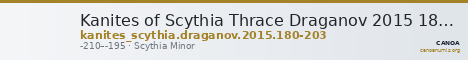 Kanites of Scythia Thrace Draganov 2015 180-203 — CANOA