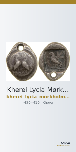 Kherei Lycia Mørkholm and Zahle 1976 18-21 — CANOA