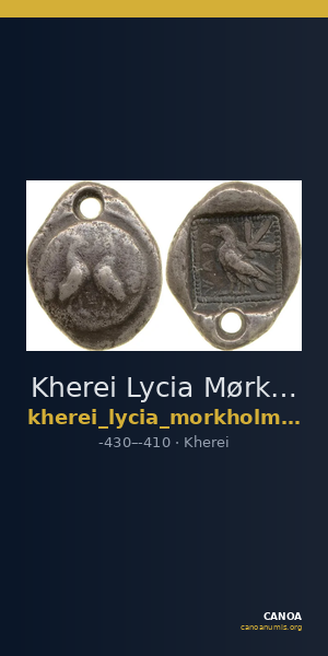 Kherei Lycia Mørkholm and Zahle 1976 18-21 — CANOA