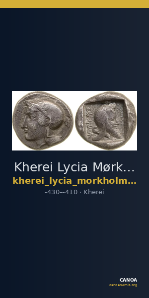 Kherei Lycia Mørkholm and Zahle 1976 55-61, 65-68 — CANOA