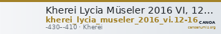 Kherei Lycia Müseler 2016 VI, 12-16 — CANOA