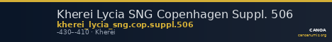 Kherei Lycia SNG Copenhagen Suppl. 506 — CANOA