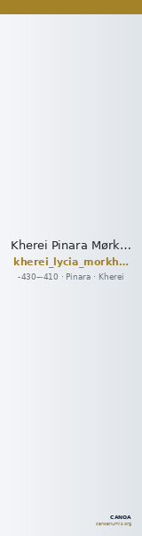 Kherei Pinara Mørkholm and Zahle 1976 43-6 — CANOA