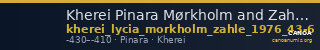 Kherei Pinara Mørkholm and Zahle 1976 43-6 — CANOA