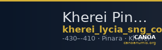 Kherei Pinara SNG Copenhagen Supplement 488 — CANOA