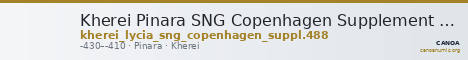 Kherei Pinara SNG Copenhagen Supplement 488 — CANOA