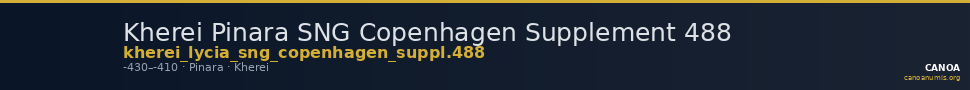 Kherei Pinara SNG Copenhagen Supplement 488 — CANOA