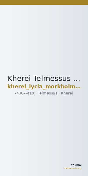 Kherei Telmessus Mørkholm and Zahle 1976 51-4 — CANOA