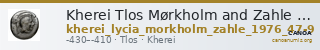 Kherei Tlos Mørkholm and Zahle 1976 47-9 — CANOA