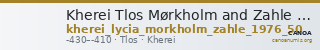 Kherei Tlos Mørkholm and Zahle 1976 50 — CANOA