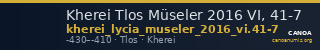 Kherei Tlos Müseler 2016 VI, 41-7 — CANOA