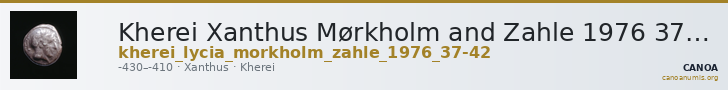 Kherei Xanthus Mørkholm and Zahle 1976 37-42 — CANOA