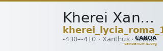 Kherei Xanthus Roma 14 (2017) 257 — CANOA