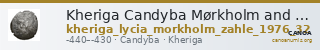 Kheriga Candyba Mørkholm and Zahle 1976 32 — CANOA