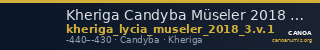 Kheriga Candyba Müseler 2018 3.V.1 — CANOA