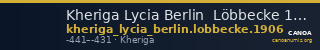 Kheriga Lycia Berlin  Löbbecke 1906 — CANOA