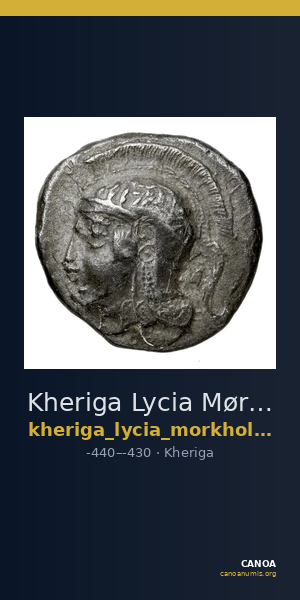 Kheriga Lycia Mørkholm and Zahle 1976 22-3 — CANOA