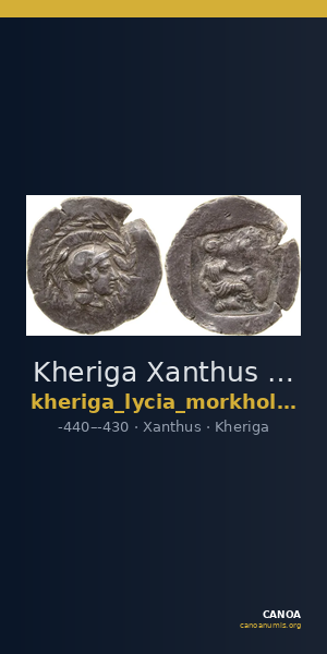 Kheriga Xanthus Mørkholm and Zahle 1976 26-27 — CANOA