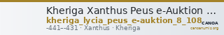 Kheriga Xanthus Peus e-Auktion 8 108 — CANOA