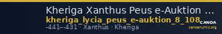 Kheriga Xanthus Peus e-Auktion 8 108 — CANOA