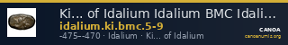 Ki... of Idalium Idalium BMC Idalium 5-9 — CANOA