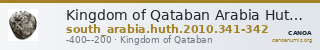 Kingdom of Qataban Arabia Huth 2010 341-342 — CANOA
