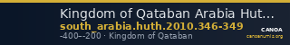 Kingdom of Qataban Arabia Huth 2010 346-349 — CANOA