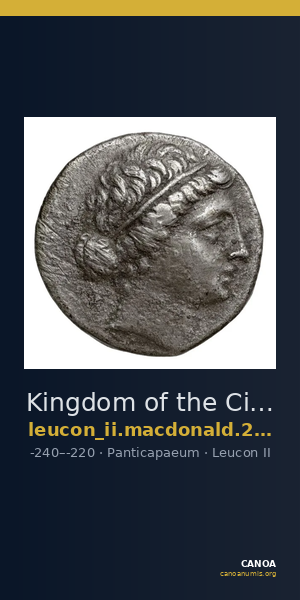 Kingdom of the Cimmerian Bosporus Panticapaeum MacDonald 2005 100 — CANOA