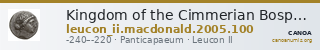 Kingdom of the Cimmerian Bosporus Panticapaeum MacDonald 2005 100 — CANOA