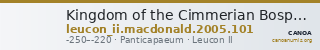 Kingdom of the Cimmerian Bosporus Panticapaeum MacDonald 2005 101 — CANOA