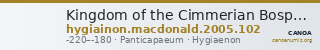 Kingdom of the Cimmerian Bosporus Panticapaeum MacDonald 2005 102 — CANOA