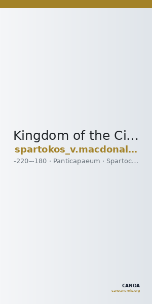 Kingdom of the Cimmerian Bosporus Panticapaeum MacDonald 2005 105 — CANOA
