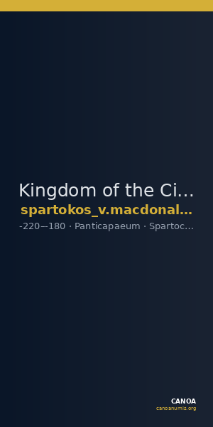 Kingdom of the Cimmerian Bosporus Panticapaeum MacDonald 2005 105 — CANOA