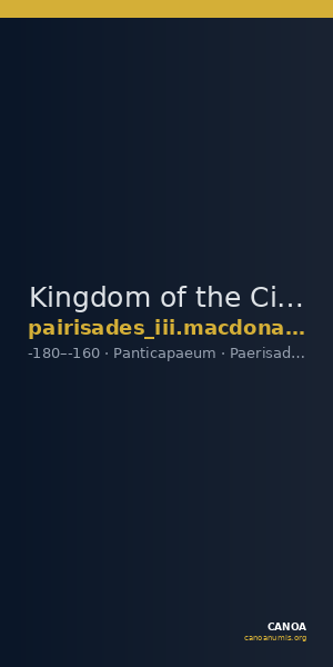 Kingdom of the Cimmerian Bosporus Panticapaeum MacDonald 2005 106-8 — CANOA