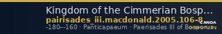 Kingdom of the Cimmerian Bosporus Panticapaeum MacDonald 2005 106-8 — CANOA