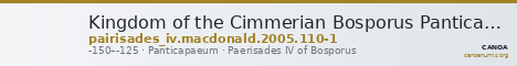 Kingdom of the Cimmerian Bosporus Panticapaeum MacDonald 2005 110-1 — CANOA