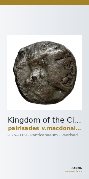 Kingdom of the Cimmerian Bosporus Panticapaeum MacDonald 2005 112-3 — CANOA