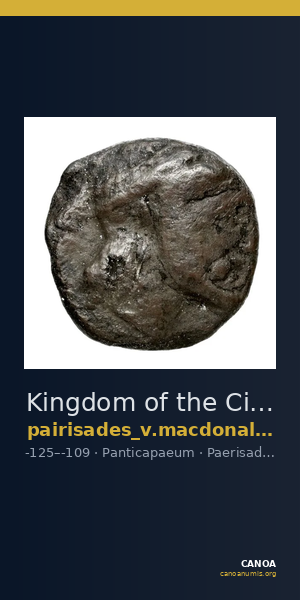 Kingdom of the Cimmerian Bosporus Panticapaeum MacDonald 2005 112-3 — CANOA