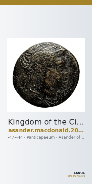 Kingdom of the Cimmerian Bosporus Panticapaeum MacDonald 2005 189-92 — CANOA