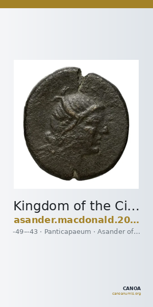 Kingdom of the Cimmerian Bosporus Panticapaeum MacDonald 2005 193 — CANOA