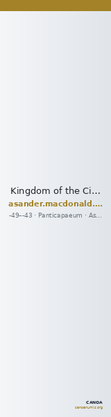 Kingdom of the Cimmerian Bosporus Panticapaeum MacDonald 2005 194 — CANOA