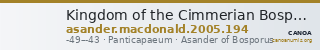 Kingdom of the Cimmerian Bosporus Panticapaeum MacDonald 2005 194 — CANOA