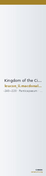 Kingdom of the Cimmerian Bosporus Panticapaeum MacDonald 2005 99 — CANOA